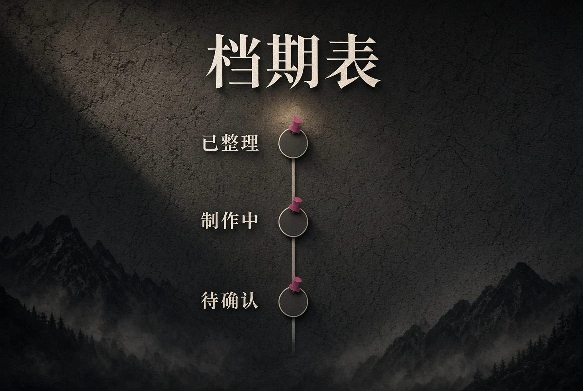档期状态导览